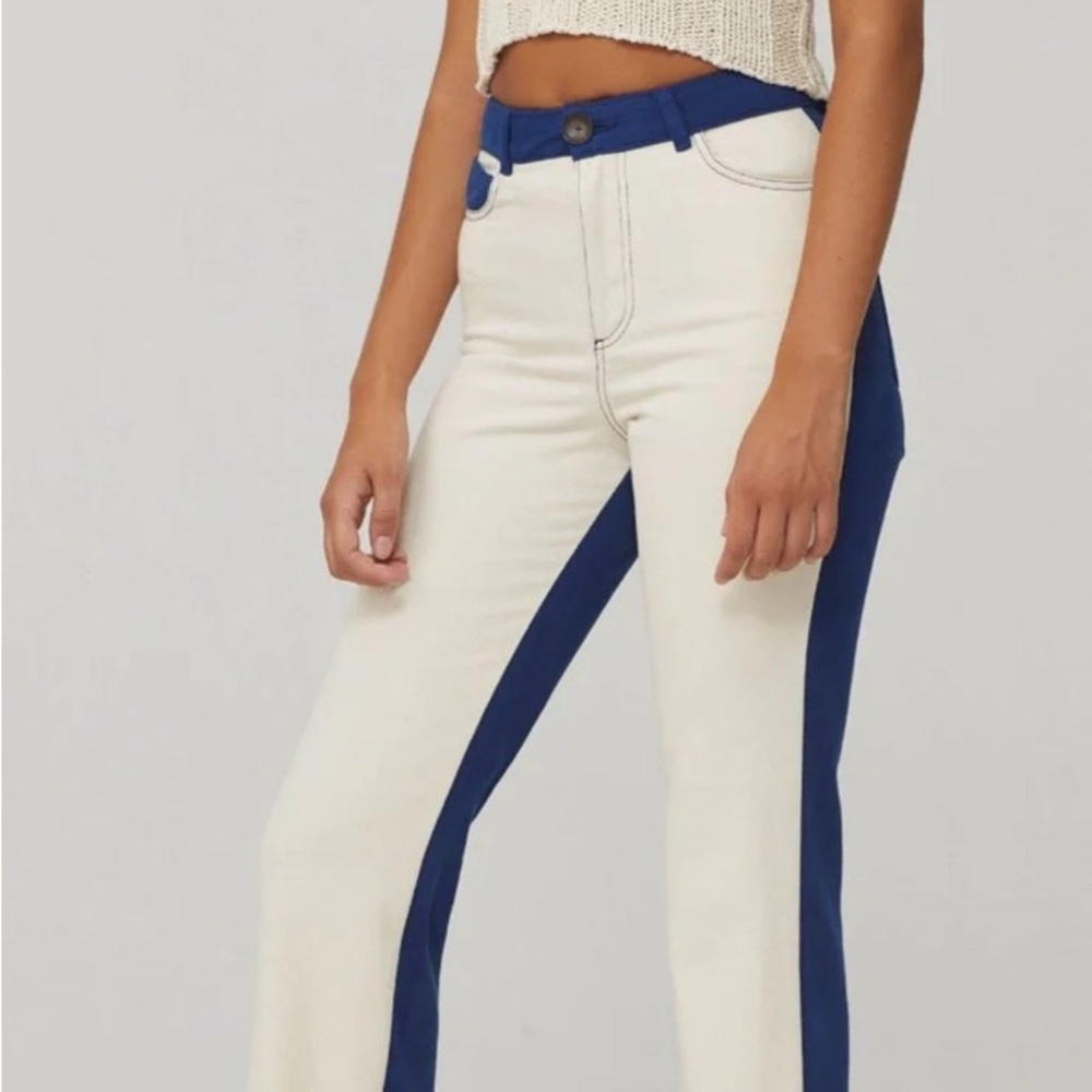 Paloma Wool Dax Pant Colorblock Jeans Sz US 30 / SPAIN 40